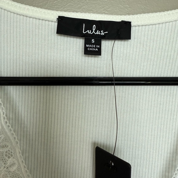 Lulu's White Long Sleeve Top - Picture 5 of 6